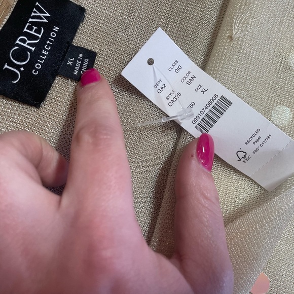 J.Crew Collection top and skirt set sheer knit sequin and crystal embellishments - Picture 14 of 15